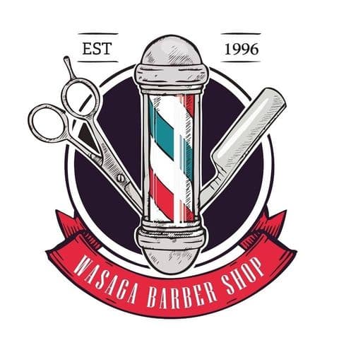 WASAGA BARBER SHOP logo